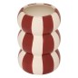 Vase Neya 15,7cm céramique rayure rouge