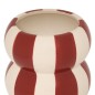 Vase Neya 15,7cm céramique rayure rouge