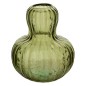 Vase champignon Lisière 19cm verre vert