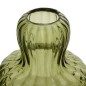 Vase champignon Lisière 19cm verre vert
