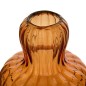 Vase champignon Lisière 19cm verre marron