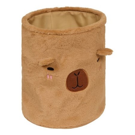 Panier peluche Capybara 35cm marron