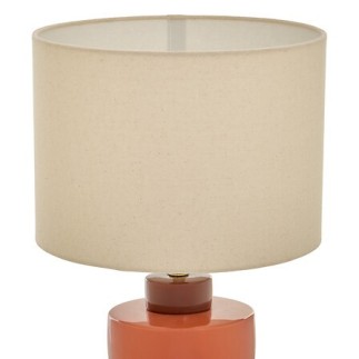 Lampe Fiva 50cm grès bordeaux