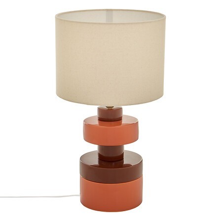 Lampe Fiva 50cm grès bordeaux