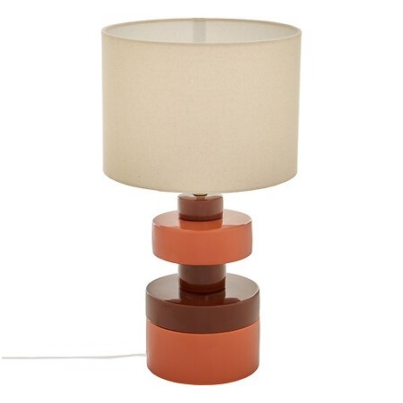 Lampe Fiva 50cm grès bordeaux