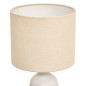 Lampe cylindre Keila Fleurs 42cm grès (esprit Mona)