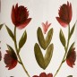 Lampe cylindre Keila Fleurs 42cm grès (esprit Mona)