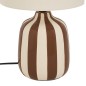 Lampe cylindre Vilma 41,5cm grès marron