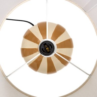Lampe cylindre Vilma 41,5cm grès ocre