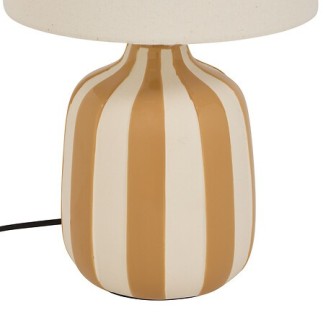 Lampe cylindre Vilma 41,5cm grès ocre