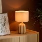 Lampe cylindre Vilma 41,5cm grès ocre