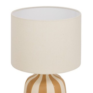 Lampe cylindre Vilma 41,5cm grès ocre