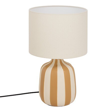 Lampe cylindre Vilma 41,5cm grès ocre