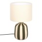 Lampe cylindre Vilma 41,5cm grès kaki