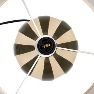 Lampe cylindre Vilma 41,5cm grès kaki