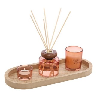Coffret senteur Numi plateau ovale fraise