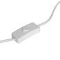 Lampe droite Tina 49cm bouclette or