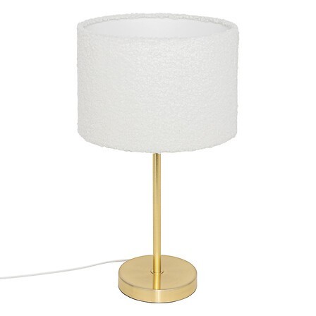 Lampe droite Tina 49cm bouclette or