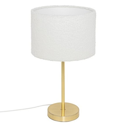 Lampe droite Tina 49cm bouclette or