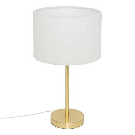 Lampe droite Tina 49cm bouclette or