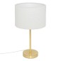 Lampe droite Tina 49cm bouclette or