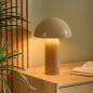 Lampe Lito bicolore champignon 37cm métal beige