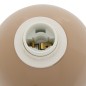 Lampe Lito bicolore champignon 37cm métal beige