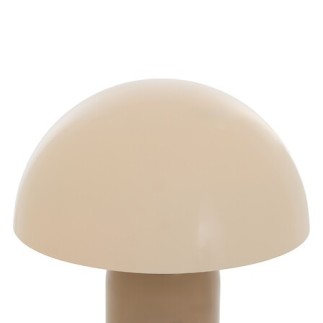 Lampe Lito bicolore champignon 37cm métal beige