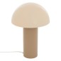 Lampe Lito bicolore champignon 37cm métal beige