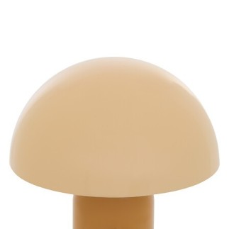 Lampe Lito bicolore champignon 37cm métal ocre