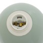 Lampe Lito bicolore champignon 37cm métal vert céladon