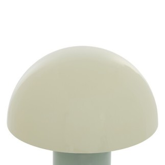 Lampe Lito bicolore champignon 37cm métal vert céladon