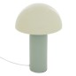 Lampe Lito bicolore champignon 37cm métal vert céladon