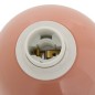Lampe Lito bicolore champignon 37cm métal rose