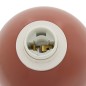 Lampe Lito bicolore champignon 37cm métal terracotta