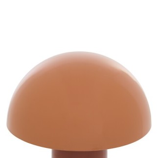 Lampe Lito bicolore champignon 37cm métal terracotta
