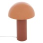 Lampe Lito bicolore champignon 37cm métal terracotta