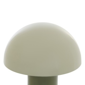 Lampe Lito bicolore champignon 37cm métal kaki