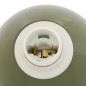 Lampe Lito bicolore champignon 37cm métal kaki