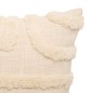Coussin tufté Hawki 40x40 cm naturel