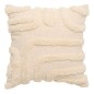Coussin tufté Hawki 40x40 cm naturel