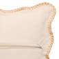 Coussin festons Tom 40x40cm beige lin