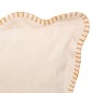 Coussin festons Tom 40x40cm beige lin