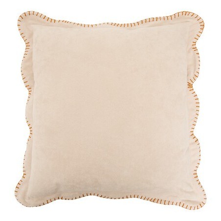 Coussin festons Tom 40x40cm beige lin