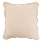 Coussin festons Tom 40x40cm beige lin