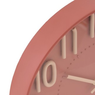 Horloge Homy 30cm 3D plastique rose rouge