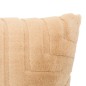 Coussin fourrure jacquard Arka 45x45cm beige lin