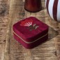 BOITE A BIJOUX HERITAGE 10X10CM ROUGE