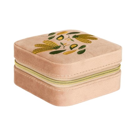 BOITE A BIJOUX HERITAGE 10X10CM BEIGE