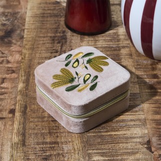BOITE A BIJOUX HERITAGE 10X10CM BEIGE